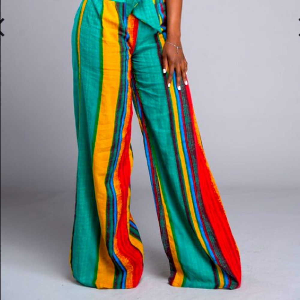 Palazzo Set with Tube Top....Size Large